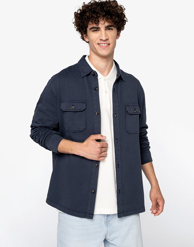 SURCHEMISE DÉLAVÉE EN MOLLETON