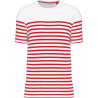 White / Red Stripe