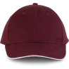 Burgundy / White