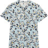 Ivory Floral Blue