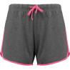 Grey Heather / Fluo Pink