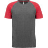 Grey Heather / Sporty Red Heather
