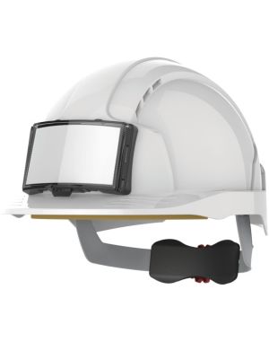 CASQUE DE SÉCURITÉ EVOLITE® AVEC PORTE BADGE, VENTILÉ, SERRAGE CRÉMAILLÈRE