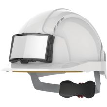 CASQUE DE SÉCURITÉ EVOLITE® AVEC PORTE BADGE, VENTILÉ, SERRAGE CRÉMAILLÈRE