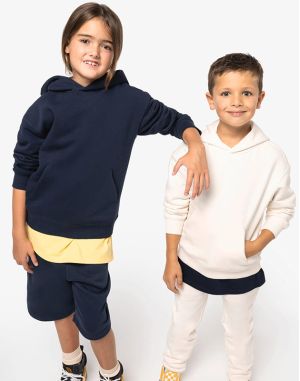 SWEAT-SHIRT ÉCORESPONSABLE À CAPUCHE OVERSIZE ENFANT