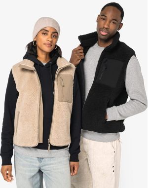 BODYWARMER ÉCORESPONSABLE EN SHERPA UNISEXE