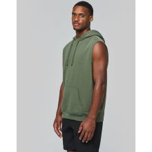 SWEAT-SHIRT À CAPUCHE SANS MANCHES UNISEXE