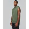 SWEAT-SHIRT À CAPUCHE SANS MANCHES UNISEXE