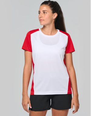 T-SHIRT DE SPORT ÉCORESPONSABLE BICOLORE FEMME