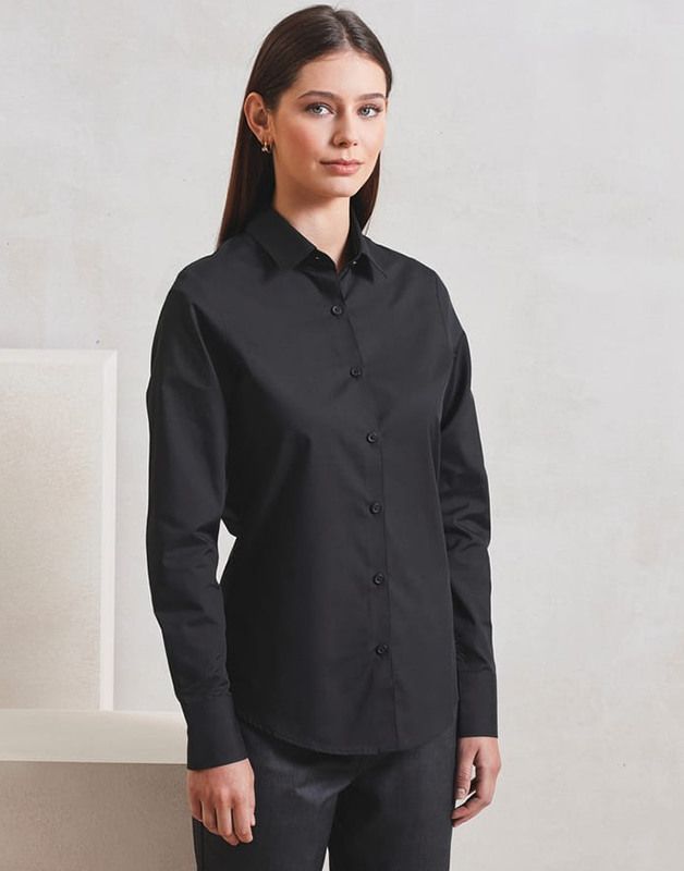 CHEMISE POPELINE RECYCLIGHT À MANCHES LONGUES POUR FEMME