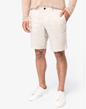 BERMUDA EN LIN HOMME