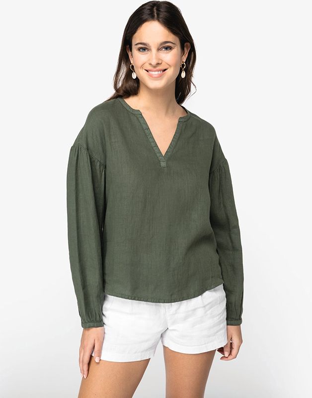 BLOUSE EN LIN FEMME