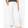 PANTALON DÉLAVÉ EN LIN FEMME