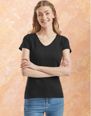 T-SHIRT FEMME COL V VALUEWEIGHT
