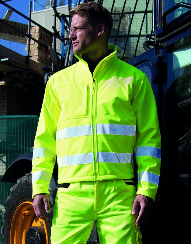 VESTE SOFTSHELL HIGH VIZ