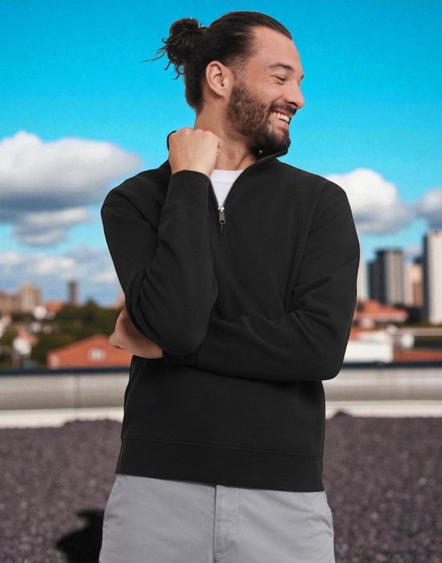 SWEAT COL ZIPPÉ AUTHENTIC