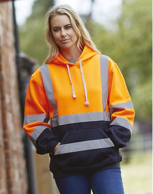 SWEATSHIRT CAPUCHE HAUTE VISIBILITÉ