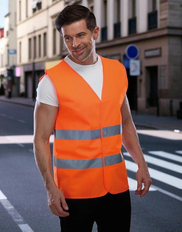 GILET À 2 BANDES HAUTE VISIBILITÉ