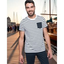 TEE-SHIRT MARIN AVEC POCHE