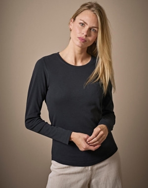 TEE-SHIRT INTERLOCK LS FEMME  590Tee Jays