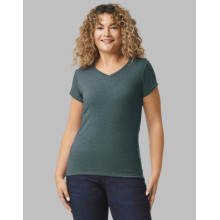 TEE-SHIRT DOUX COL V FEMME64V00LGildan