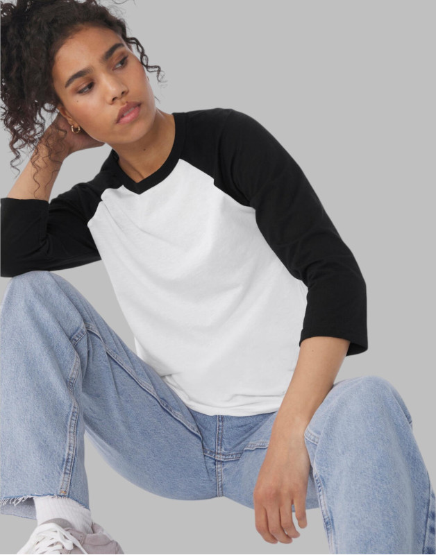 TEE-SHIRT DE BASEBALL 3/43200Bella + Canvas