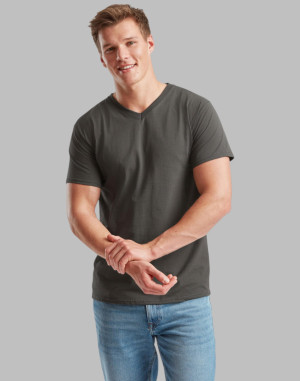 TEE-SHIRT À COL EN V LÉGER  61-066-0Fruit of the Loom