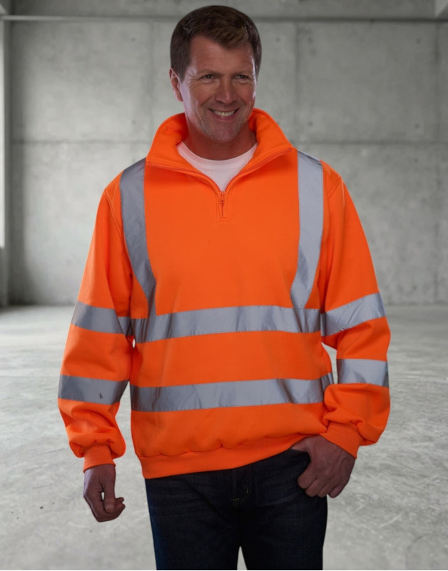 SWEAT HAUTE VISIBILITÉ 1/4 ZIPHVK06Yoko