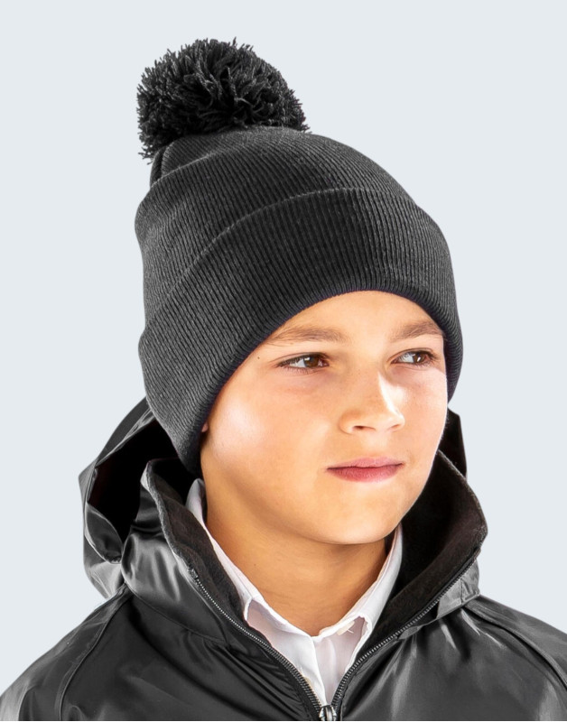 BONNET À POMPONS ENFANTRC028JResult Winter Essentials