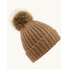 BONNET ÉPAIS POP POM FAUSSE FOURRUREB412Beechfield