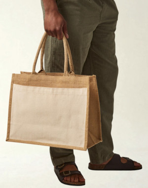 CABAS JUTE ET POCHE EN COTONW427Westford Mill