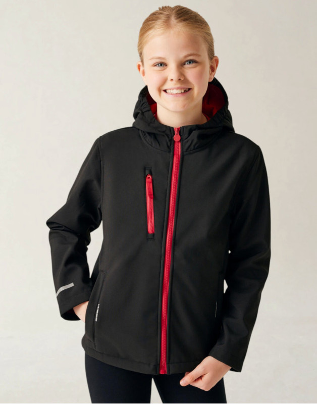 SOFTSHELL À CAPUCHE JUNIOR ABLAZETRA735Regatta Professional