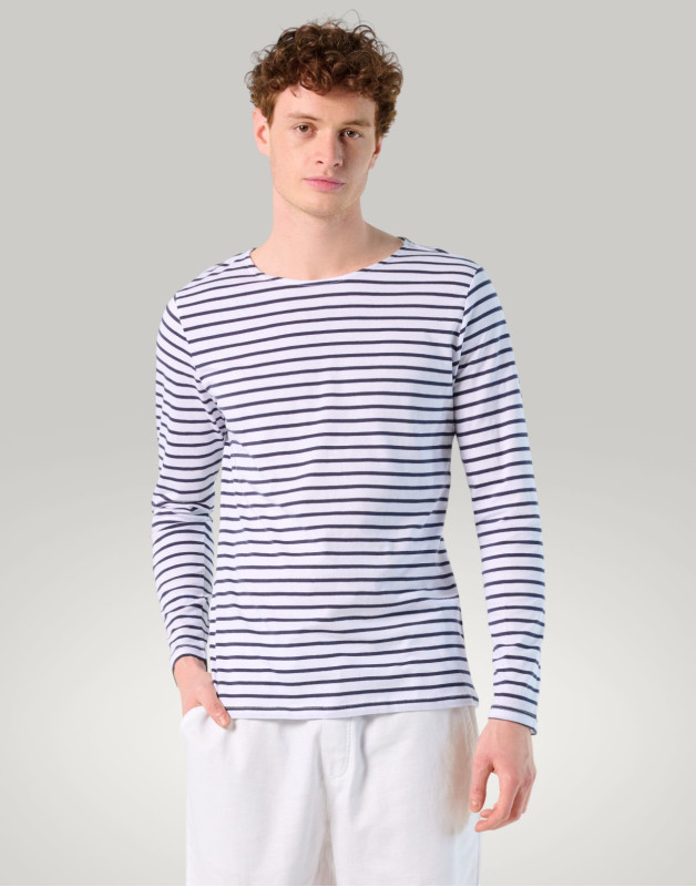 TEE-SHIRT RAYÉ HOMME MARINE01402Sol's