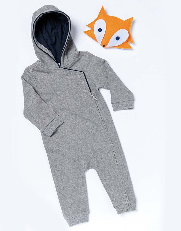 GRENOUILLÈRE BÉBÉ AVEC CAPUCHE