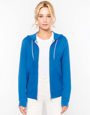 Veste coton légère à capuche