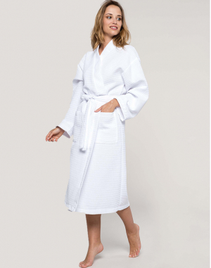 PEIGNOIR KIMONO NID D'ABEILLE