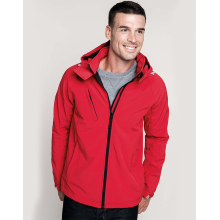 VESTE SOFTSHELL À CAPUCHE AMOVIBLE