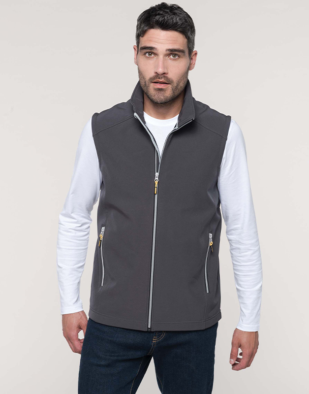 Bodywarmer softshell 2 couches