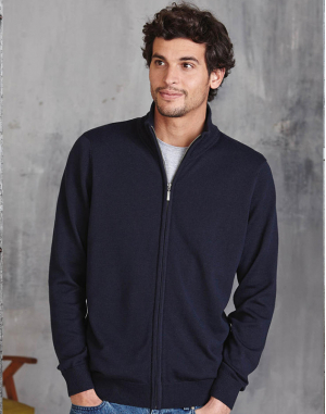 Cardigan zippé homme