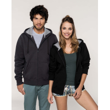 Sweat-shirt zippé capuche