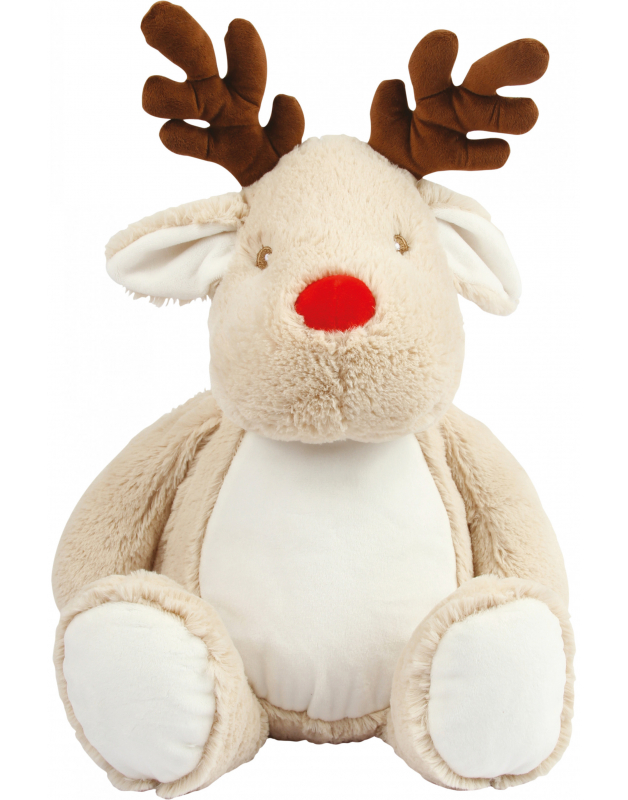 Peluche zippée Renne