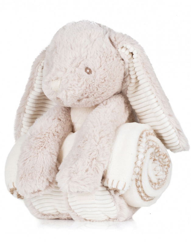 Peluche Lapin & couverture