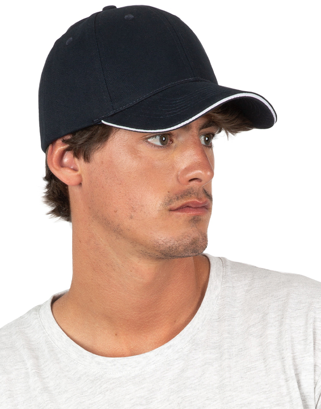 Casquette sandwich contrasté - 6 P