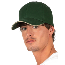 Casquette avec sandwich contrasté - 6 P