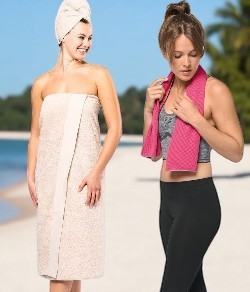 Serviettes éponges et de sport