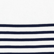 White / Navy Stripes
