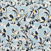 Ivory Floral Blue