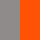 Grey Melange|Neon Orange
