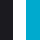 Black|White|Turquoise